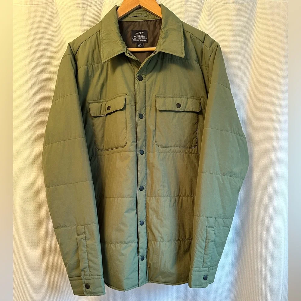 J. Crew (BRAND NEW!!) Men’s Filled Shirt-Jacket, M, NWOT - Picture 3 of 7